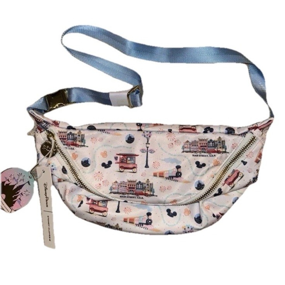 Disney Parks 2025 Stoney Clover Lane Main Street White Fanny Pack Bag Train NEW